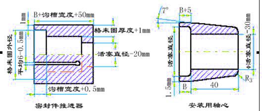 密封件推進器 安裝用軸心