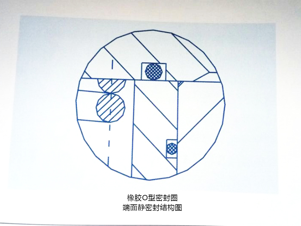 密封圈,橡膠o型密封圈的端面靜密封結構圖