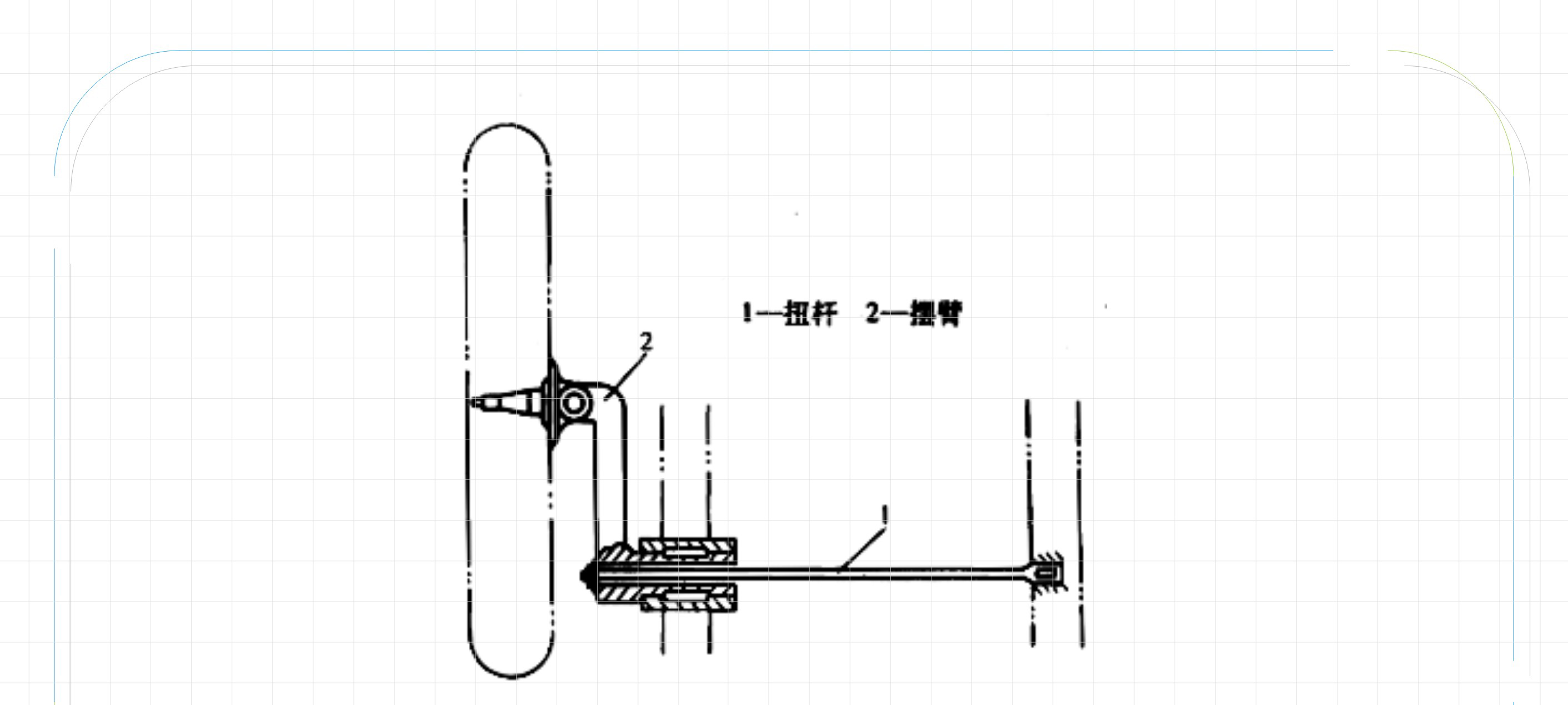 汽車密封件中的彈性元件之扭桿彈簧結構圖