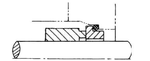 單端面機械密封截面結構圖(圖1)