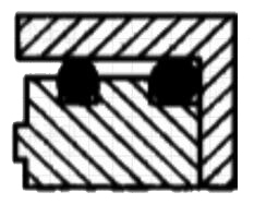 靜環(huán)之壓配型的結(jié)構(gòu)及特點截面平面圖
