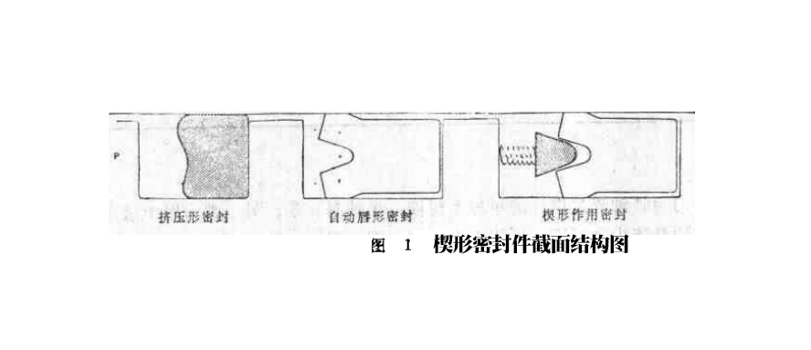 楔形密封件截面結構圖