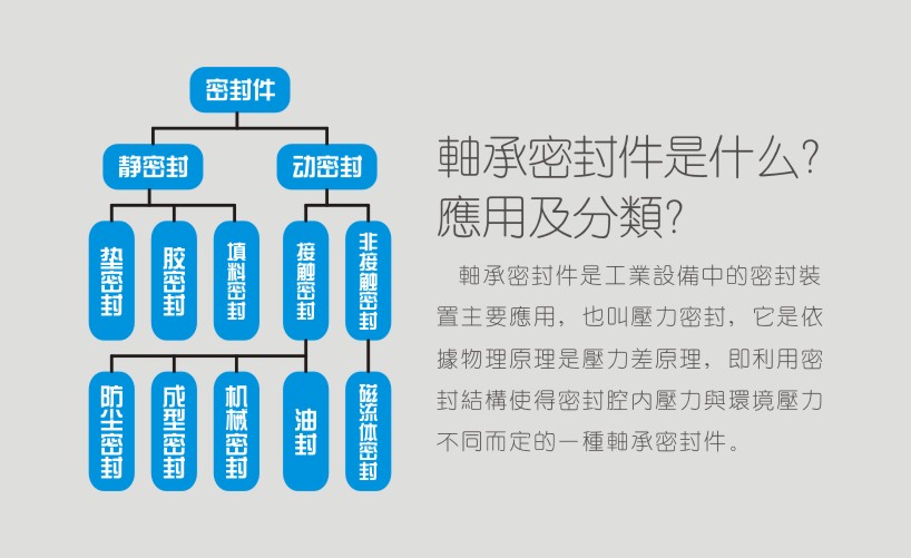 軸承密封件的詳細(xì)分類圖