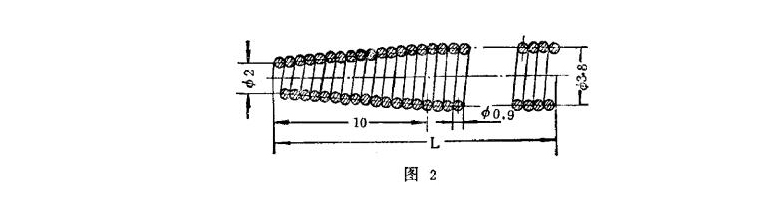 二、J形油封的彈簧結(jié)構(gòu)圖：軸徑為最小為100毫米至800毫米