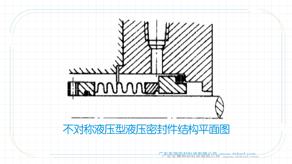 不對稱液壓型液壓密封件結構平面圖