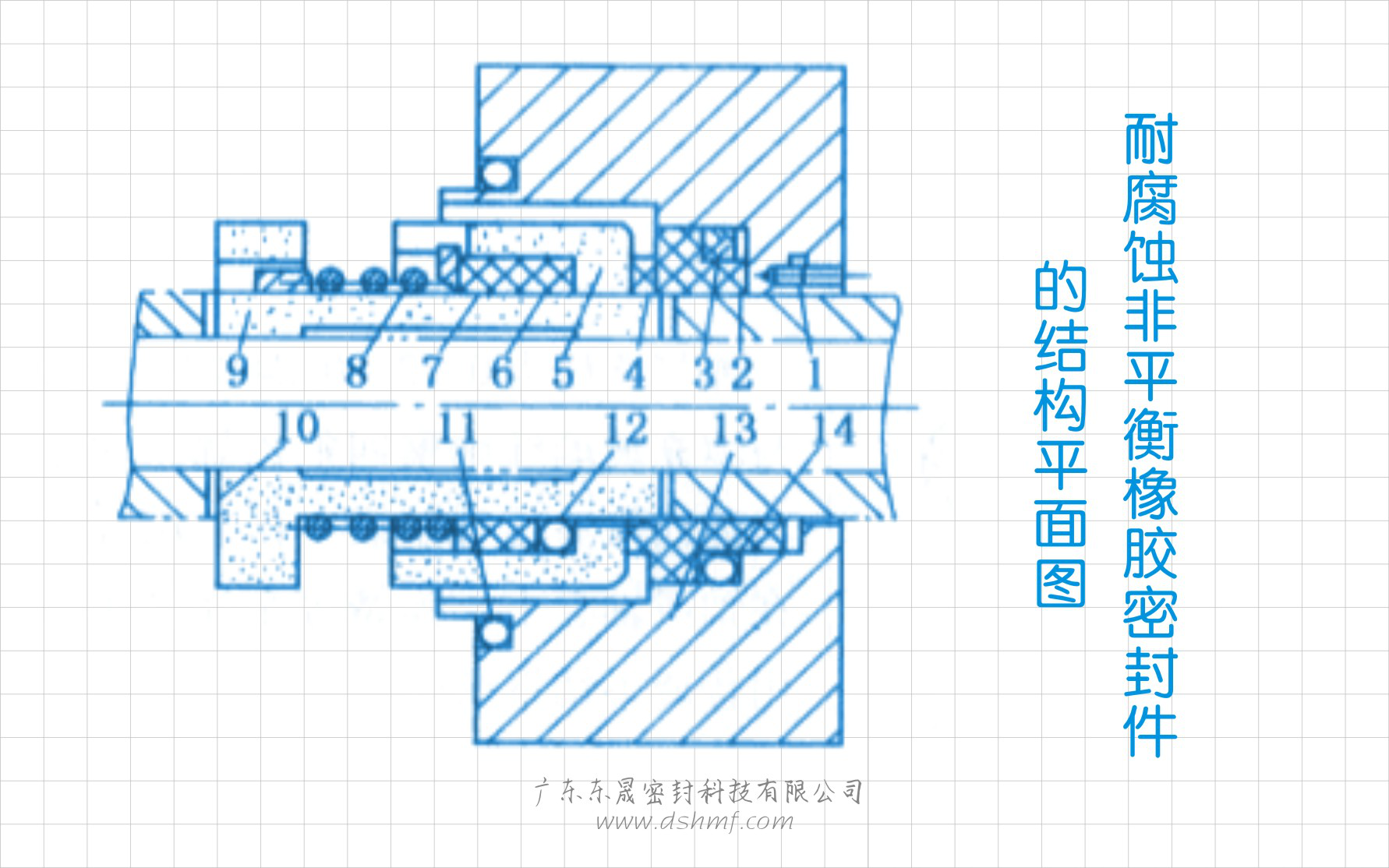 耐腐蝕非平衡橡膠油封的結(jié)構(gòu)平面圖