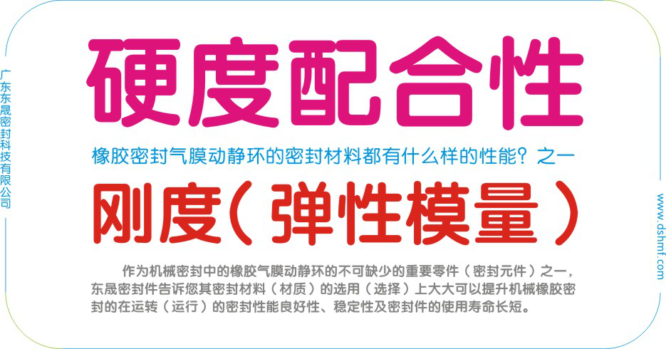 橡膠密封動靜環的密封材質性能之“硬度配合性