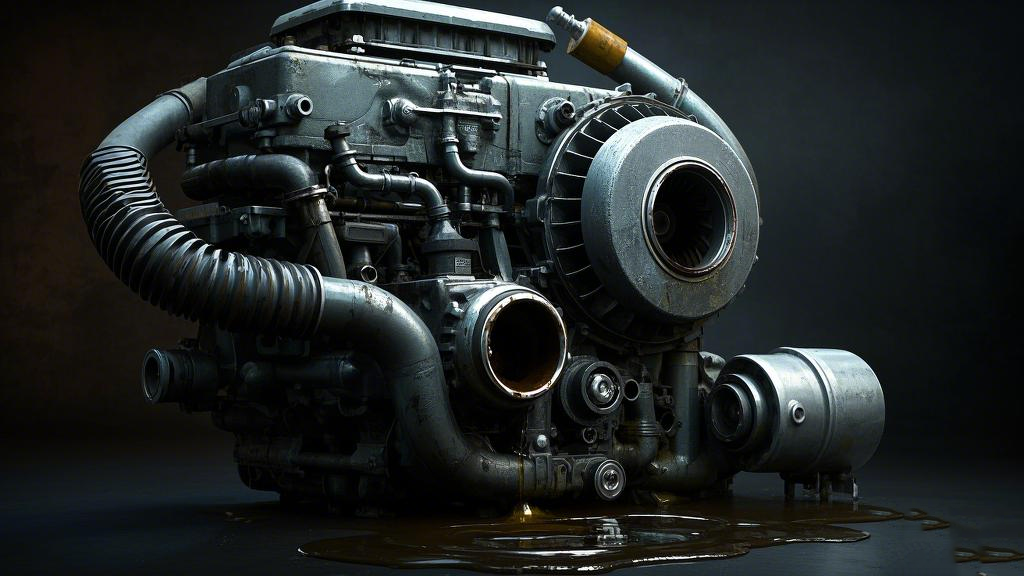 1汽車渦輪增壓發動機，比例 「16_9」漏油