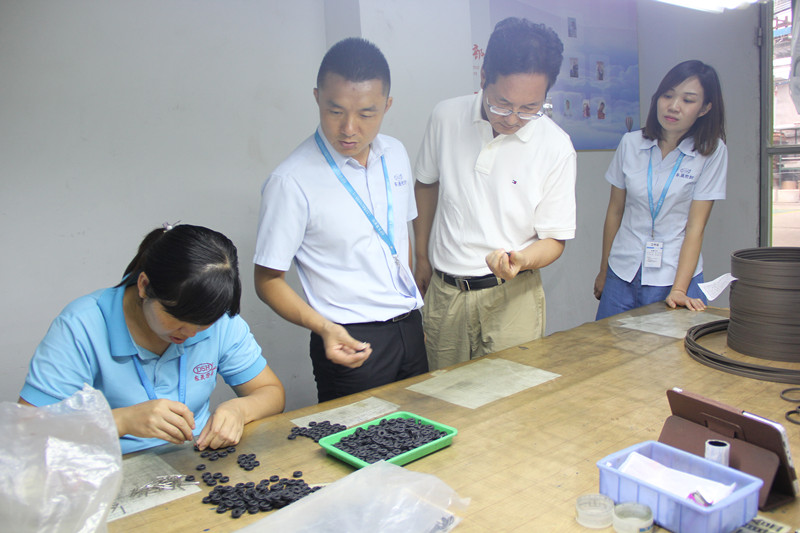 歡迎江蘇省建筑減震(結(jié)構消能減震)行業(yè)領導來訪東晟密封件廠家參觀