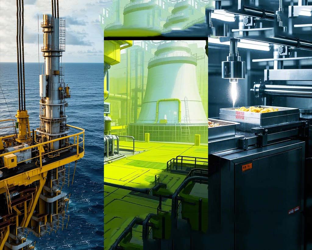 食品機械到核電設備案例丨O形密封圈材料及介質指南!