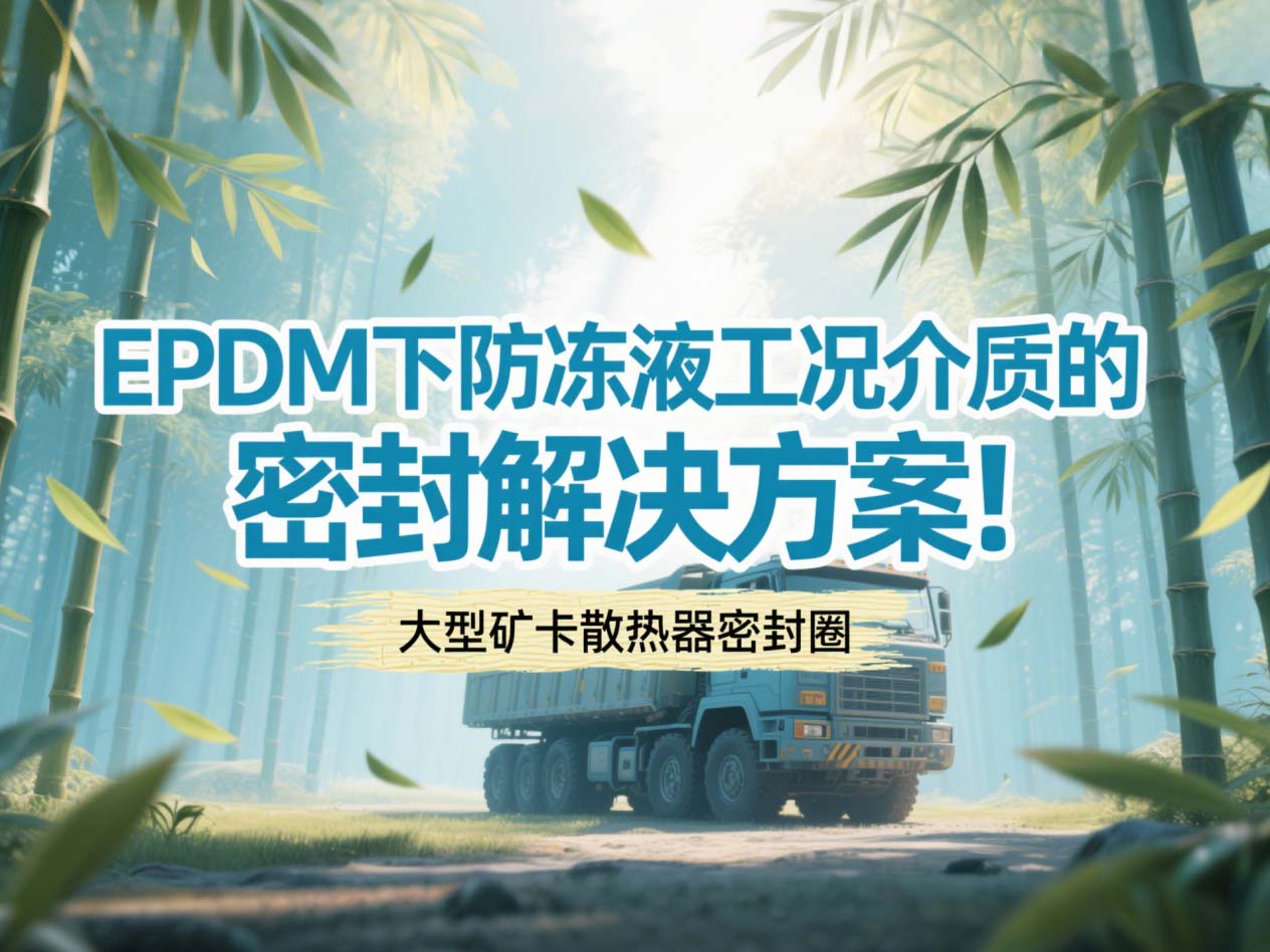 大型礦卡散熱器密封圈 ? EPDM下防凍液工況介質(zhì)的密封解決方案!