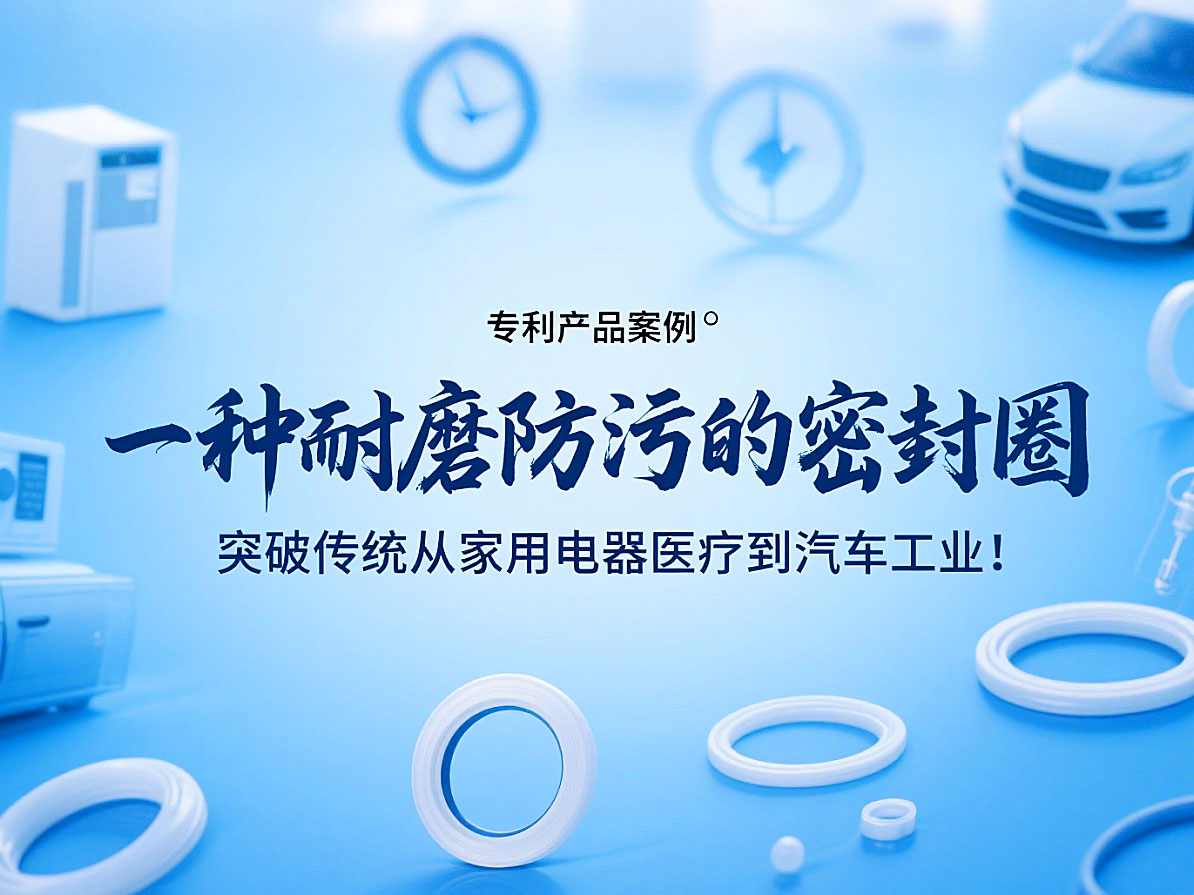 專利產品案例 ? 一種耐磨防污的密封件：突破傳統從家用電器醫療到汽車工業！