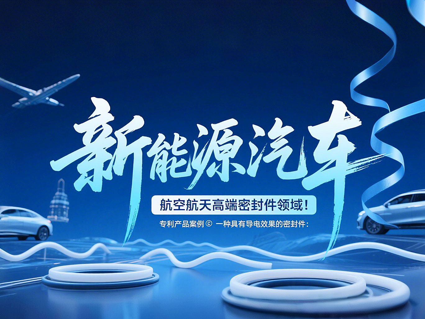 專利產(chǎn)品案例 ? 一種具有導(dǎo)電效果的密封件:新能源汽車+航空航天高端領(lǐng)域!