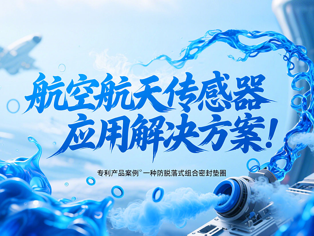 專利產(chǎn)品案例?一種防脫落式組合密封墊圈:航空航天傳感器應(yīng)用解決方案!