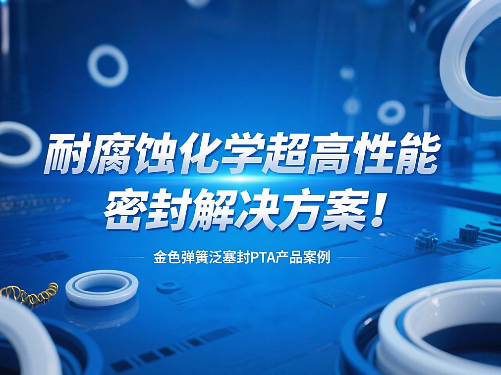 金色彈簧泛塞封PTA產品案例 ? 耐腐蝕化學超高性能密封解決方案!?