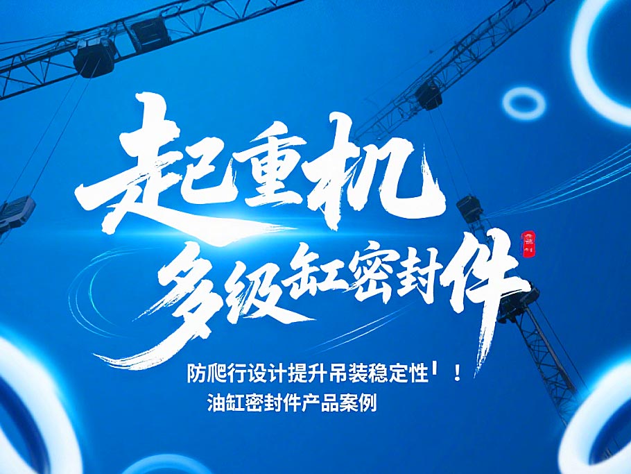 起重機多級油缸密封件！防爬行設計提升吊裝穩(wěn)定性?！